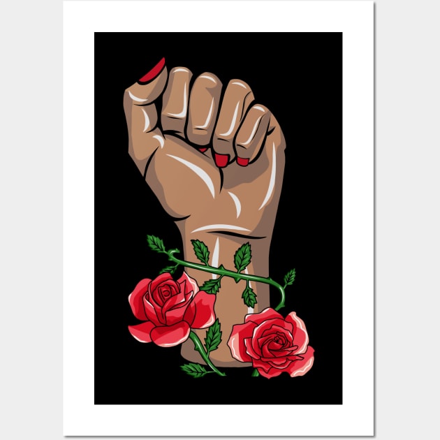 Feminism Fist! Wall Art by sparkling-in-silence